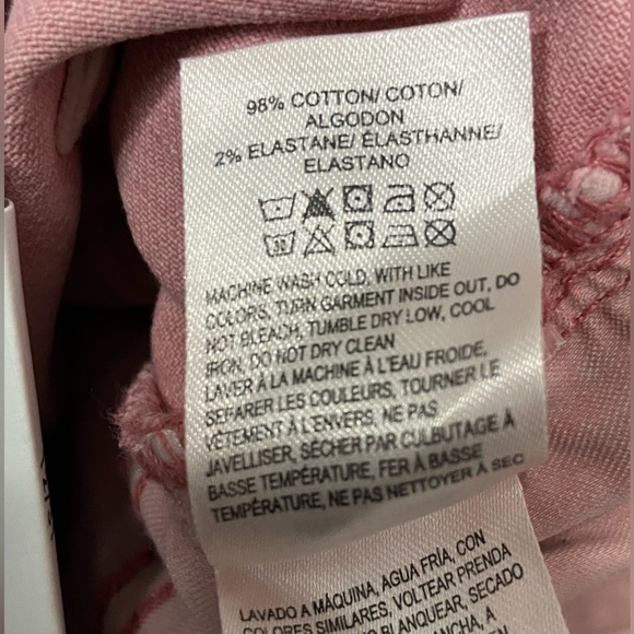 LUCKY Brand 90’s Loose High Rise Cropped Pink Button Fly - Picture 8 of 13